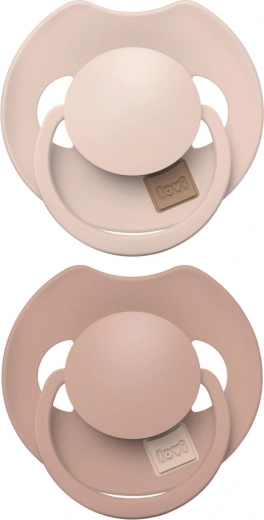 Tétines dynamiques en silicone LOVI PRIME 18m+ Nude/Blush – 2 pcs