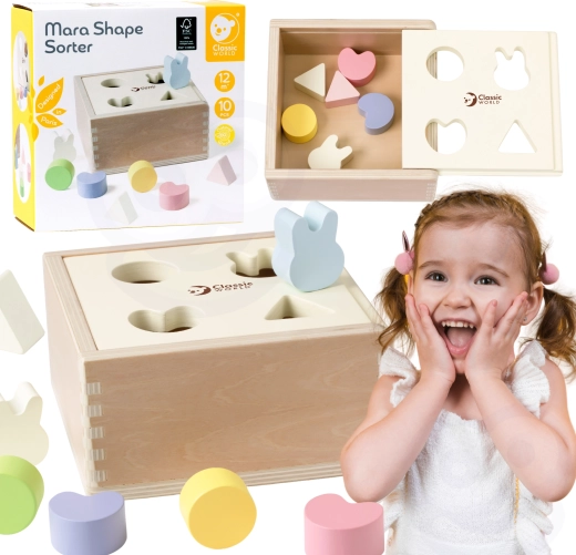 Trieur de formes en bois pour enfants de Classic World