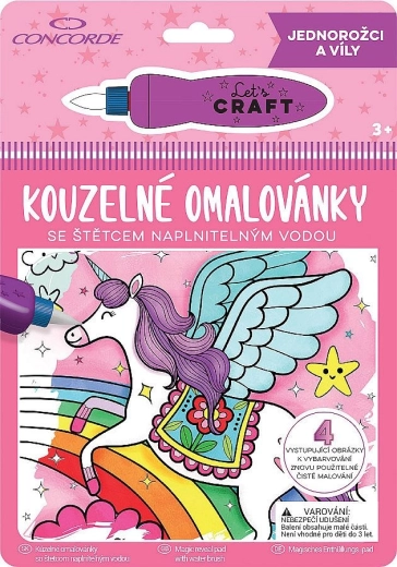 Magic Coloring Pages – Unicorns and Fairies CONCORDE