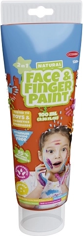 BOTI NATURAL natural finger paint and face paint, orange 100 ml