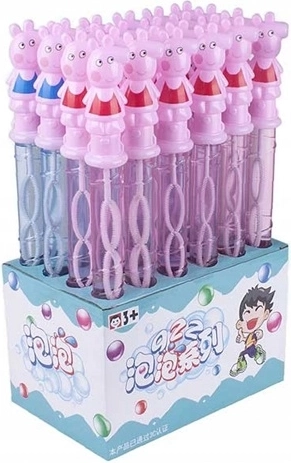 Children’s bubbles with pig motif – 24 pcs in a display