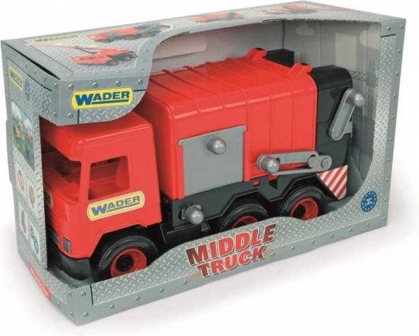 Red WADER MIDDLE TRUCK Garbage Truck in Box