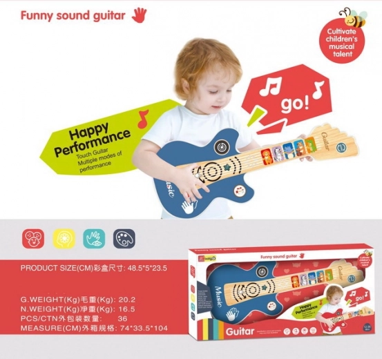Kinder elektrische gitaar met lichteffecten