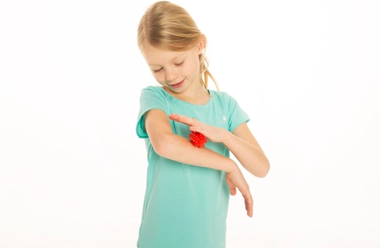 Sanfte Massage und taktile Stimulation