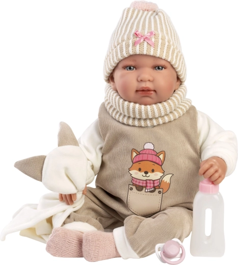 Llorens New born realistic newborn baby doll with sounds 44 cm