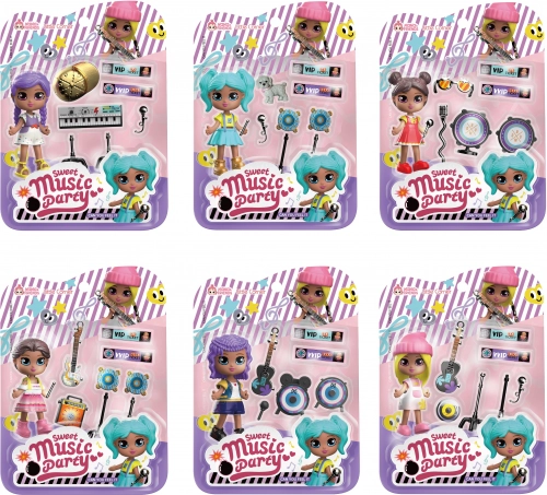 Doll with Musical Instruments 9 cm