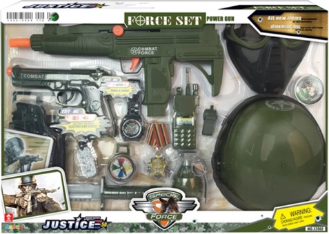 Militaire set met helm