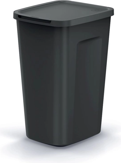 Afvalbak met klepdeksel 35 l van gerecycled plastic