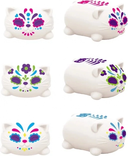 Schylling NeeDoh kneedkat Sugar Skull lichtgevend in het donker