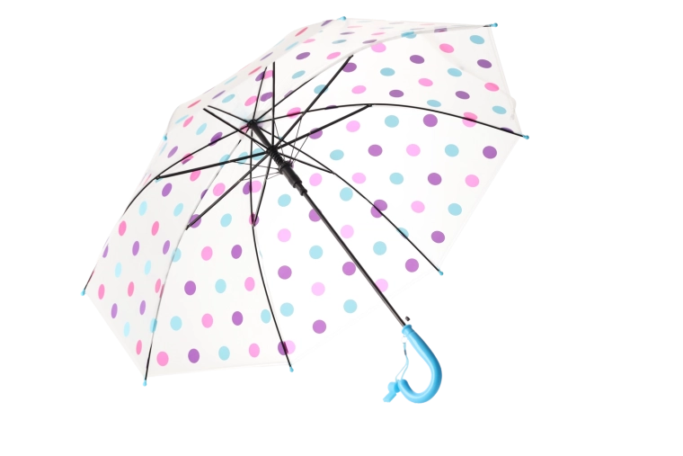 Transparant design met kleurrijke stippen