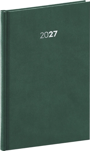 Agenda hebdomadaire Notique Balakon 2027 vert 15 × 21 cm