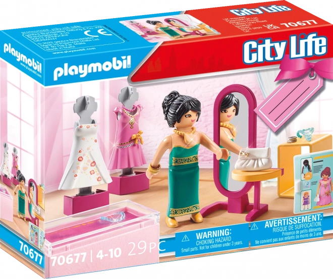 Coffret-cadeau Boutique avec mode de soirée City Life de Playmobil