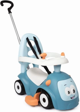 Laufrad mit Geräuschen und Schiebestange Maestro 3-in-1 blau