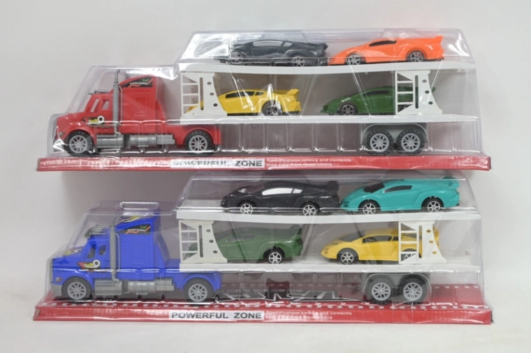 Takelwagen met 4 autootjes