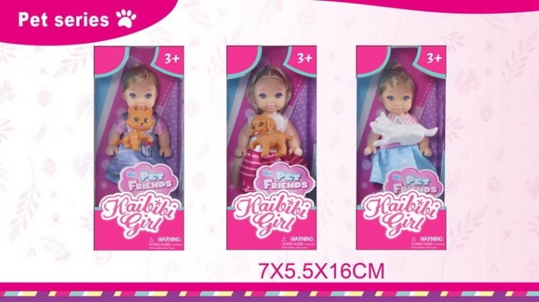 Doll with Pet 11.5 cm