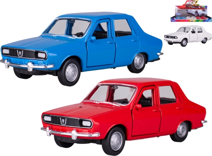Metal model car Dacia 1300 1:34 Welly with pull-back drive