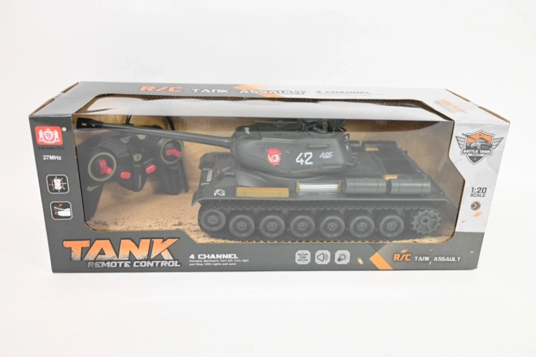 RC-tank met afstandsbediening met oplader