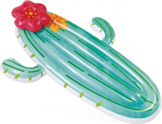 Inflatable cactus lounger with flower 180 × 130 cm