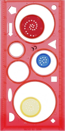 Geïntegreerd liniaal en meerdere vormen