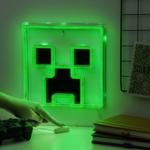 Minecraft Creeper Neon Wall Light