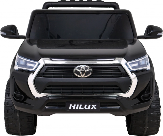 Voiture électrique pour enfants TOYOTA Hilux 4x4 avec télécommande, 2 compartiments de rangement – Noir