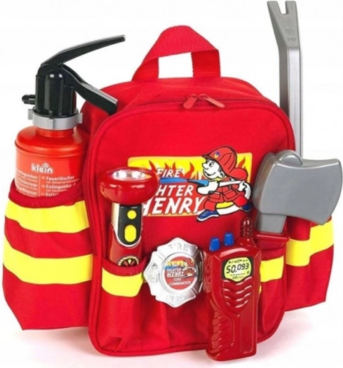 Sac à dos de sauvetage de pompier avec accessoires pour enfants