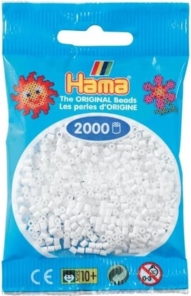 Mini perles à repasser Hama blanches 2000 pcs