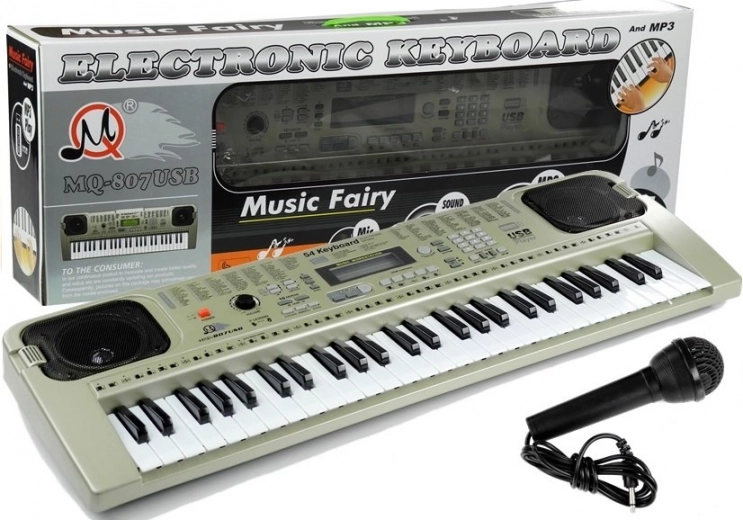 Elektronisch toetseninstrument met microfoon