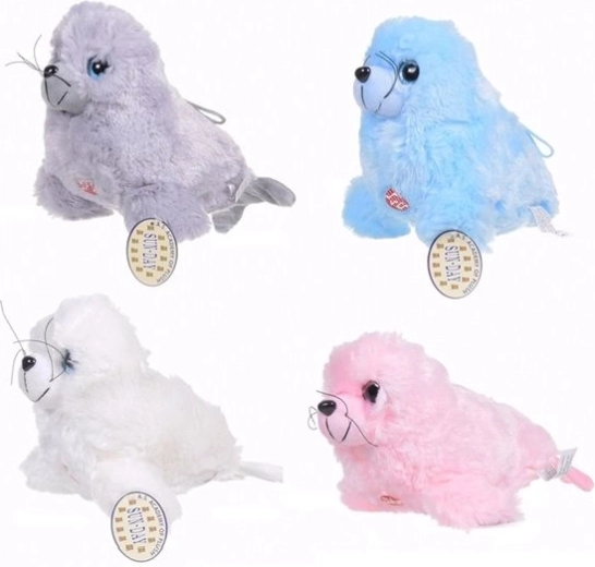 Peluche phoque avec voix 50 cm