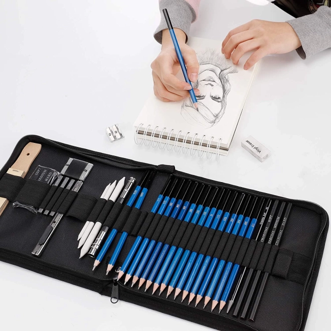 Professionele tekenset 32-in-1 in etui