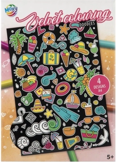 Coloriage velours CCG A4 Doodles (4 feuilles)