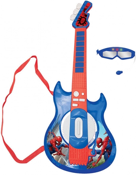 Kids' electronic guitar with glasses and microphone SPIDER‑MAN