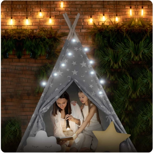 Magische sfeer met lichtjes