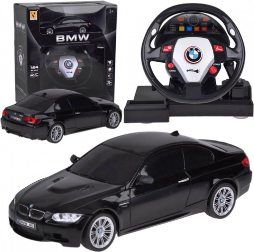 Voiture RC avec volant BMW M3 1:24 – voiture de sport télécommandée amusante pour enfants