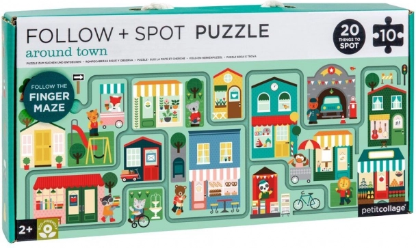 Labyrinthe et puzzle Ville pour enfants de Petit Collage