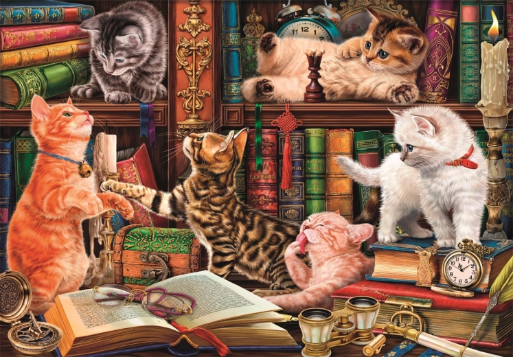 Clementoni Puzzle Neugierige Schnurrhaare 1000 Teile