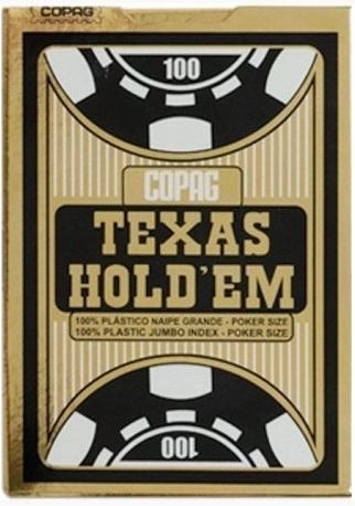 Texas Jumbo Poker Cards Black