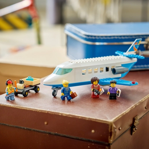 Airport scenario with luggage and cart