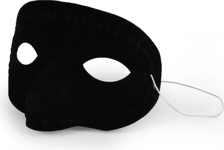 Elegante zwarte masker