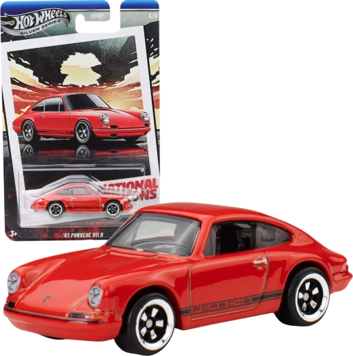 Hot Wheels '67 Porsche 911 R – die-cast model 1:64, 7 cm