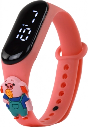 Piggy Pink Touch Watch with Adjustable Strap