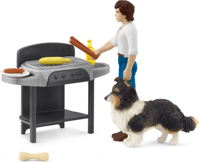 Tom’s Grilling – mini playset of figures for kids