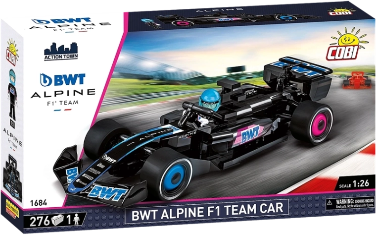 Authentic look of the BWT Alpine F1 Team car