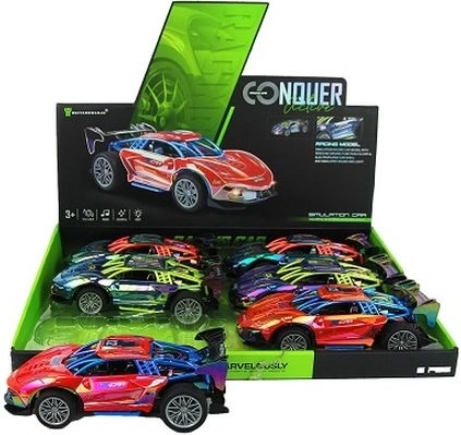 Petite voiture de sport avec lumière et son