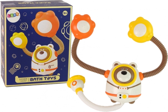 Fun Bath Water Toy - Astronaut Bear with Battery-Powered Shower
