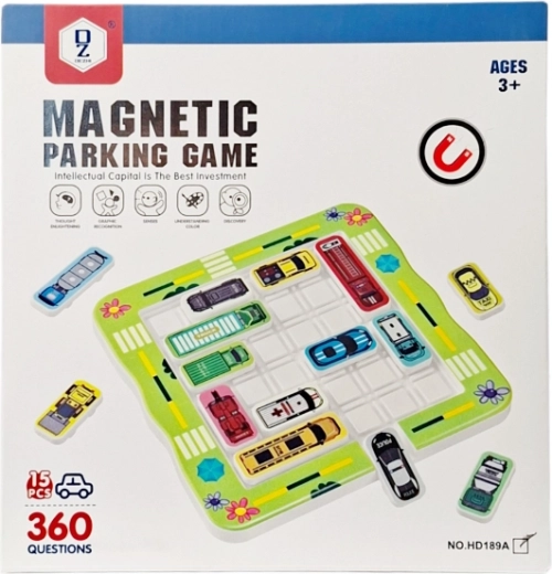 Magnetisch logisch spel Op de parkeerplaats