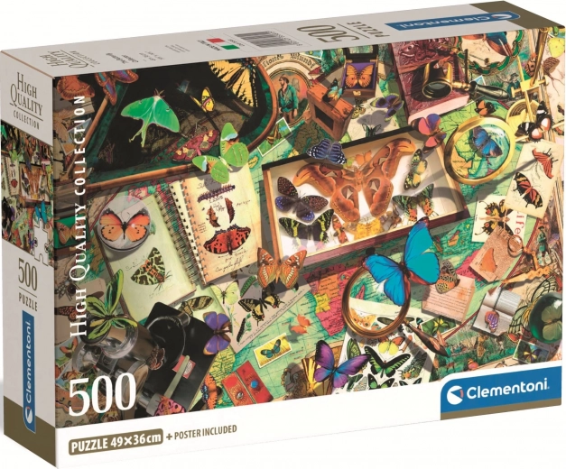 Clementoni puzzel Vlindercollectie 500 stukjes
