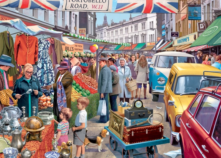 Puzzle Falcon Marché de Portobello 1000 pièces