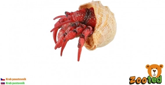 Plastic Hermit Crab Figurine 7 cm