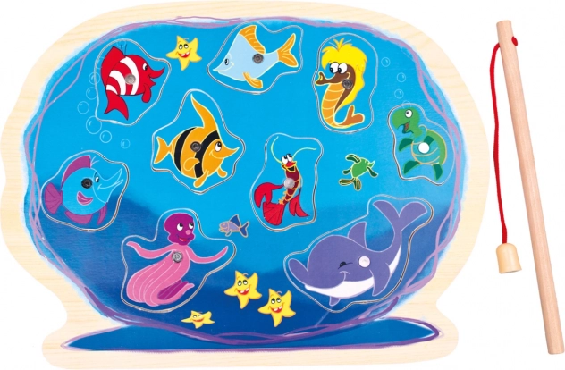 Bino Puzzle Aquarium avec canne à pêche